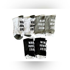 12 set of women’s “best team ever” socks. BRAND NEW